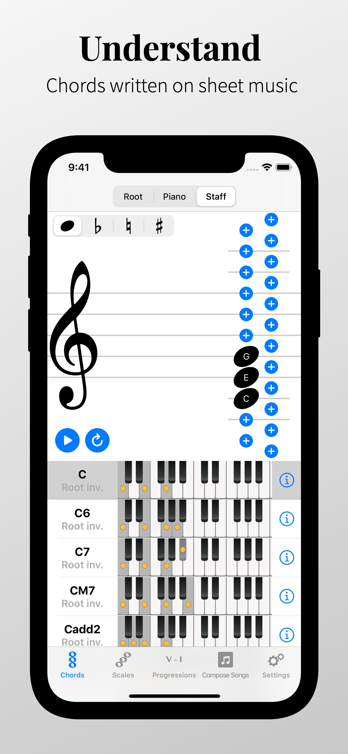 Piano Chords and Scales screenshot